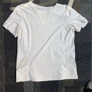 White lululemon workout top
